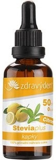 Zdravý den Stevia kapky 50ml - karamel