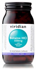 Viridian Betaine HCL 90 kapsúl