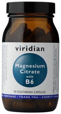 Viridian Magnesium Citrate s Vitamínem B6 90 kapsúl