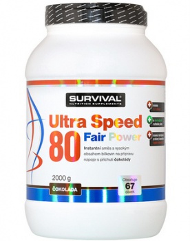 Survival Ultra Speed 80 Fair Power 2000 g - ľadová káva/smotana VÝPREDAJ (24. 2. 2023)