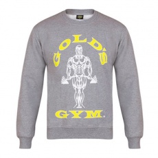 Gold's Gym pánska mikina bez kapuce GGSWT-005 šedá