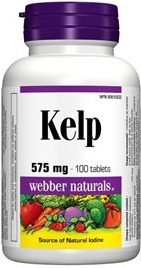 Webber Naturals Kelp 575mg 100 tabliet