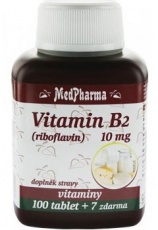 MedPharma Vitamin B2 (riboflavin) 10 mg 107 tabliet