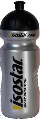 Isostar Fľaša Bidon 650 ml – strieborná (odklápacia)