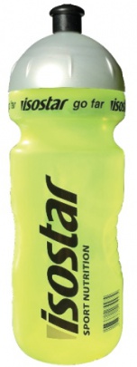 Isostar Fľaša Bidon 650 ml – strieborná (odklápacia)