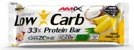 Amix Low Carb 33% Protein bar 60 g - vanilka s mandlí