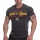 Gold's Gym Pánske tričko Vintage GGTS067 šedočierna - S