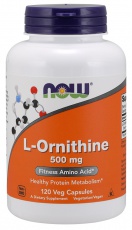 Now Foods L-Ornithine 500 mg 120 kapsúl
