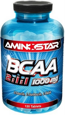 Aminostar BCAA 2:1:1 1000mg 120 tabliet VÝPREDAJ (DMT 31.01.2025)