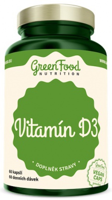 GreenFood Vitamin D3 60 kapsúl