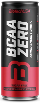 BiotechUSA BCAA Zero Energy Drink 330ml - malina/limetka VÝPREDAJ 29.11.2024