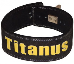Titánus fitness opasok s pákovou prackou čierny