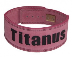 Titánus fitness opasok s pákovou prackou ružový