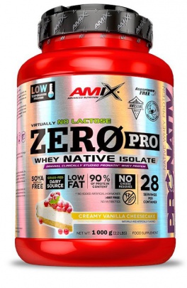 Amix ZeroPro protein 1000 g - Creamy Vanilla Cheesecake