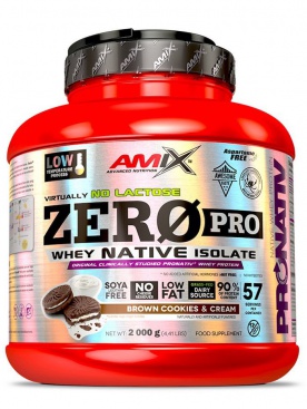 Amix ZeroPro protein 2000 g - Strawberry Ice-Cream PREŠLA DMT 4.2024