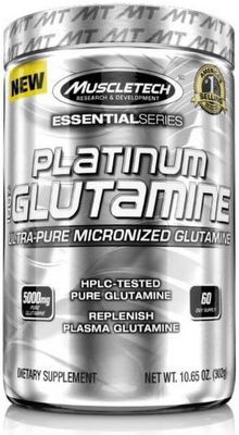 MuscleTech Platinum 100% Glutamine 300 g PREŠLA DMT