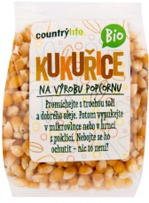 Country life BIO kukurica na výrobu popcornu 200g