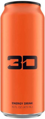 3D Energy drinks 473ml - RED
