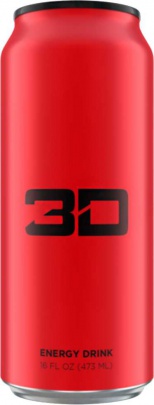 3D Energy drinks 473ml - SILVER