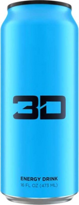 3D Energy drinks 473ml - BLUE