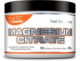 HiTec Nutrition Magnesium Citrate 300 g - pomaranč