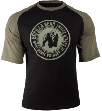 Gorilla Wear Pánske tričko Texas T-shirt Black/Army Green VÝPREDAJ