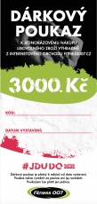 Darčekový poukaz Fitness007 3000 Kč pro holku
