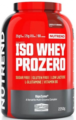 Nutrend Iso Whey Prozero 2250g - vanilkový puding