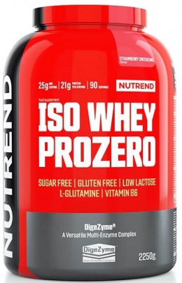 Nutrend Iso Whey Prozero 2250g - slaný karamel