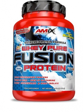 Amix Whey Pure Fusion Protein 2300g - lesní ovoce PREŠLA DMT 12.2023