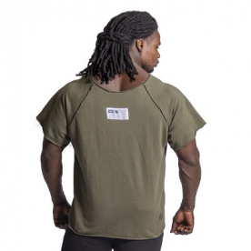 Gorilla Wear Pánske tričko s krátkym rukávom Classic Work Out Top Army Green