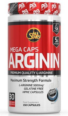 All Stars Arginin Mega Caps 150 kapsúl VÝPREDAJ