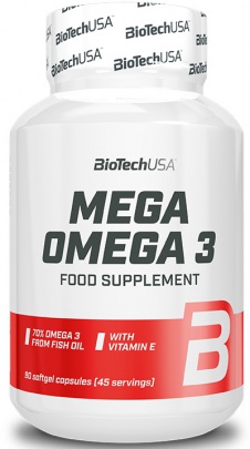 BioTechUSA Mega Omega 3 180 kapsúl