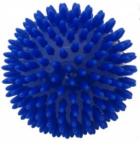 Kine-MAX masážná loptička ježok 9cm - modrá