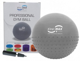 Kine-MAX Professional Gym Ball (gymnastická lopta 65 cm) - modrá