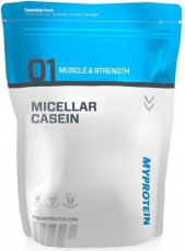 MyProtein Micellar Casein 1000 g - jahoda VÝPREDAJ (POŠK. OBAL)