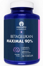 Renovality Betaglukan 90% Maximal s Vitamínem C prírodného pôvodu 90 kapsúl