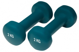 Yate činky neoprenové - čierna 2x5 kg