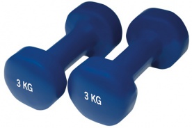 Yate činky neoprenové - čierna 2x5 kg