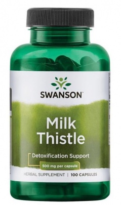 Swanson Milk Thistle (Ostropestrec mariánský) 500 mg 30 kapsúl