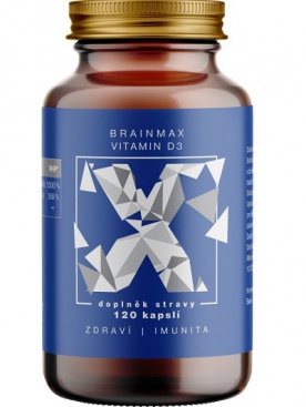 BrainMax Vitamin D3 5000 IU 120 rostlinných kapsúl VÝPREDAJ