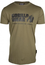 Gorilla Wear Pánske tričko s krátkym rukávom Classic T-shirt Army Green
