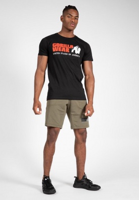 Gorilla Wear Pánske tričko s krátkym rukávom Classic T-shirt Black - 3XL