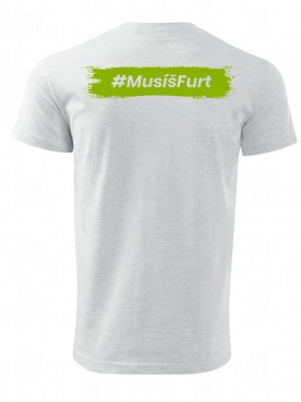 Fitness007 Pánske tričko svetle šedé #musíšfurt