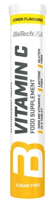 BioTechUSA Vitamin C 1000 mg 20 šumivých tabliet