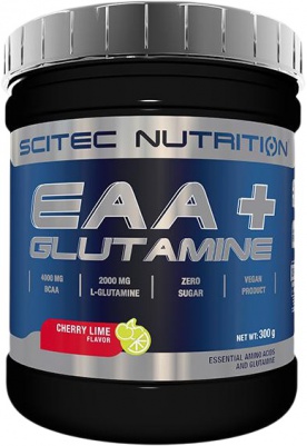 Scitec EAA + Glutamine 300 g – čerešňa/citrón
