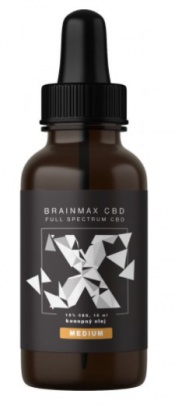BrainMax CBD olej 15 % 1500 mg 10 ml - Medium VÝPREDAJ
