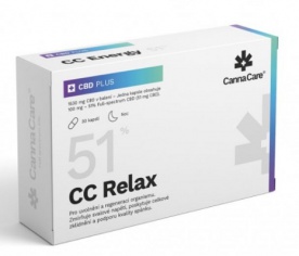 CannaCare CC Relax kapsule s CBD 30 kapsúl