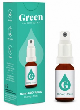 Green Pharmaceutics CBD Spray Nano 100mg 10ml PREŠLA DMT 8.3.2022