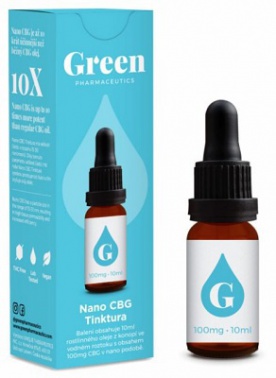 Green Pharmaceutics CBG Nano Tinktura 100mg 10ml PREŠLA DMT 16.11.2021
